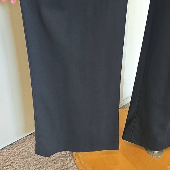 Theory Style #90171233 Blk Wool/Spndx Slvls Jumpsuit, Wide Leg, Sz. 4, EUC - Picture 5 of 14